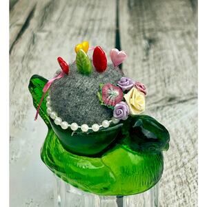 Up Cycled Pin Cushions - Handmade Embellishments - Pin Cushions - Pin Keeps